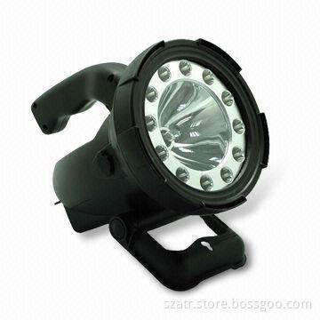 Handheld Spotlight with Sealed Lead 6V/4A Battery